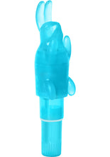 Load image into Gallery viewer, Shanes World Pocket Party Bunny Massager Waterproof Blue 3.75 Inch