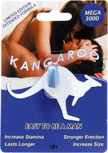 Load image into Gallery viewer, Kangaroo Mega 3000 Enhancement Pill For Him 1 Pill Pack 36 Packs Per Counter Display