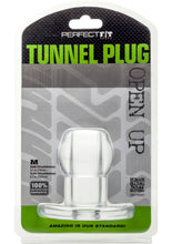 Load image into Gallery viewer, Perfect Fit Anal Tunnel Plug Clear Medium 6.3 Inch Circumference