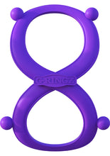 Load image into Gallery viewer, Fantasy C Ringz Infinity Ring Silicone Cockring Purple