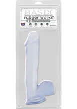 Load image into Gallery viewer, Basix Rubber Works Mega Dildo Clear 12 Inch