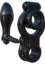 Load image into Gallery viewer, Fantasy C-Ringz Vibrating Ass-gasm Cock Ring Waterproof Black