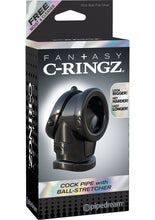 Load image into Gallery viewer, Fantasy C Ringz Cock Pipe With Ball Stratcher Black