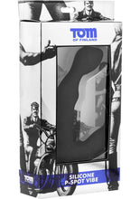 Load image into Gallery viewer, Tom Of Finland Silicone P-Spot Vibe Black 6 Inch
