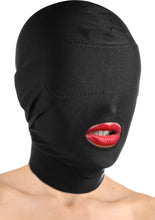 Load image into Gallery viewer, Master Series Disguise Open Mouth Padded Hood Mask Black