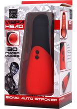 Load image into Gallery viewer, Vibra Head Bionic Auto Stroker Masturbator Red 8.5 Inch