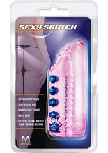 Load image into Gallery viewer, M For Men Sexy Snatch Jelly Pussy Beaded Stroker Pink 5.5 Inch
