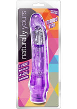 Load image into Gallery viewer, Naturally Yours Mambo Vibe Jelly Realistic Vibrator Waterproof Purple 9 Inch