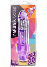 Load image into Gallery viewer, Naturally Yours Fantasy Vibe Jelly Realistic Vibrator Waterproof Purple 8.5 Inch