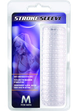 Load image into Gallery viewer, M For Men Stroke Sleeve Masturbator With Ticklers Clear 5.5 Inch