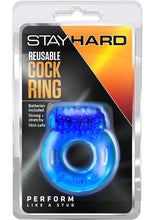 Load image into Gallery viewer, Stay Hard Reusable Cock Ring Blue