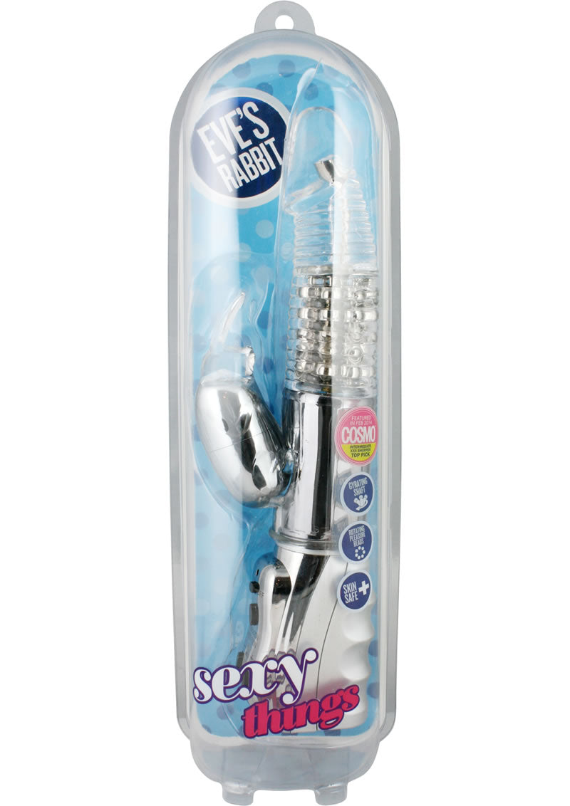 Sexy Things Eve`s Rabbit Vibrator Clear 10.5 Inch