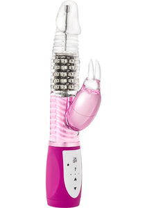 Luxe Rabbit Vibrator Waterproof Pink 10.25 Inch