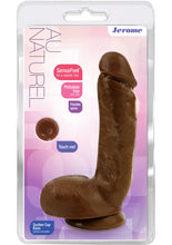 Load image into Gallery viewer, Au Naturel Jerome Realistic Dildo Waterproof Brown 8.75 Inch