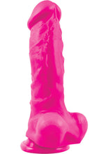 Load image into Gallery viewer, Colours Pleasures Realistic Silicone Thick Dong Pink 5 Inch
