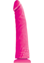 Load image into Gallery viewer, Colours Pleasures Thin Silicone Dong Pink 8 Inch
