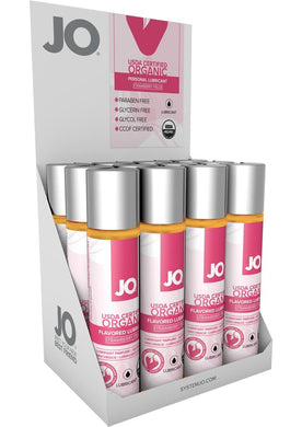 JO USDA Certified Organic Personal Lubricant Strawberry Fields 1 Ounce 12 Each Per Counter Display