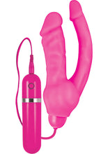 Load image into Gallery viewer, Intensifi Ali 10 Function Silicone Vibrating Double Dong Waterproof Pink