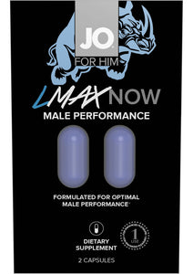 Jo For Him Lmax Now Male Performance 2 Pill Pack 12 Packs Per Counter Display