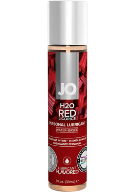 Jo H2O Water Based Flavored Personal Lubricant Red Licorice 1 Ounce 12 Each Per Counter Display