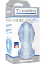Load image into Gallery viewer, TitanMen The Hollow Open Tunnel Anal Plug Clear 4.5 Inch