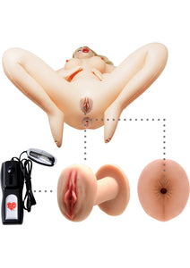 Farrah`s Inflatable Doll With Cyberskin Pussy and Ass Waterproof Flesh