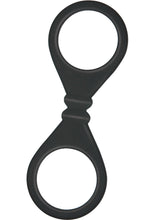 Load image into Gallery viewer, S Cuffs Silicone Handcuffs Black