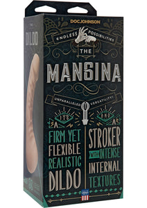 The Mangina UR3 Realistic Dildo Textured Stroker Flesh