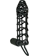 Load image into Gallery viewer, Mack Tuff Vibrating Silicone Cockcage Waterproof Black