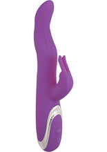 Load image into Gallery viewer, Surenda Bunny Teaser Silicone Vibrator Purple 8.25 Inches