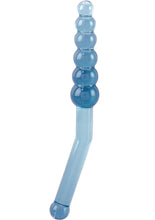 Load image into Gallery viewer, Jelly Fun Flex Beaded Anal Wand Blue 9.5 Inch