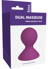 Load image into Gallery viewer, Kinx Dual Masseuse Silicone Nipple Suckers Purple