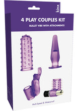 Load image into Gallery viewer, Kinx 4play Couples Kit Bullet Vibe Waterproof Purple
