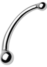 Load image into Gallery viewer, Master Series The Chrome Crescent Dual Ended Dildo 10 Inches