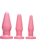 Load image into Gallery viewer, Frisky Anal Trainer Kit Pink 3 Plugs Per Set