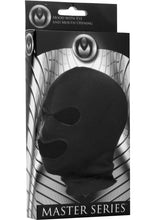 Load image into Gallery viewer, Master Series Spandex Hood With Eye And Mouth Holes Black