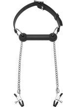 Load image into Gallery viewer, Master Series Equine Silicone Bit Gag Nip Clamps Black