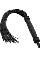 Load image into Gallery viewer, Frisky Punish Me Silicone Flogger Black 19.25 Inches