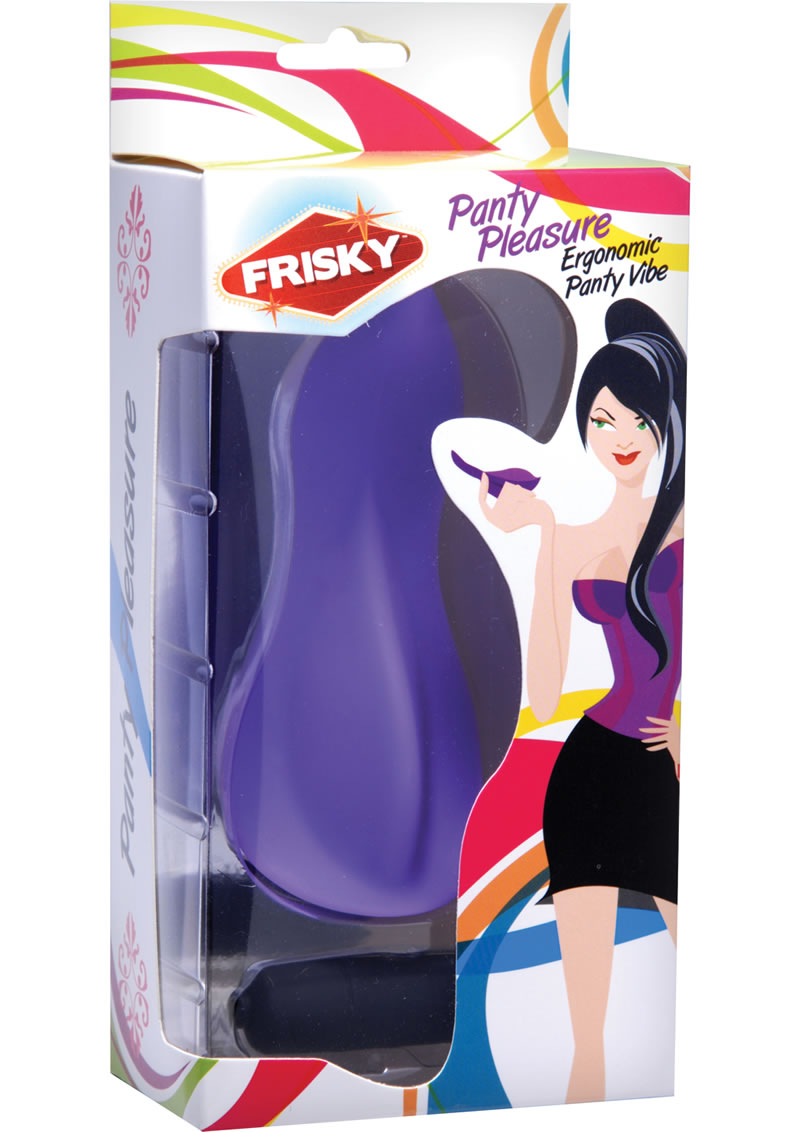 Frisky Panty Pleasure Ergonimic Vibe Purple 5 Inch