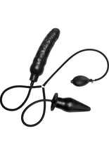 Load image into Gallery viewer, Master Series Deuce Inflatable Dildo And plug Black