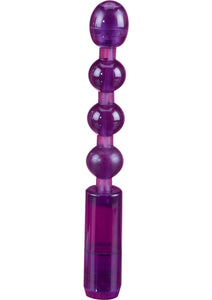 Waterproof Flexible Anal Beads 8.25 Inch Purple