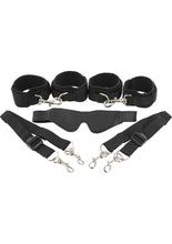 Load image into Gallery viewer, Frisky 7 Piece Bed Restraint System Black