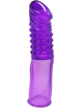 Load image into Gallery viewer, Mega Stretch Silicone Penis Extension 6.5 Inch Purple
