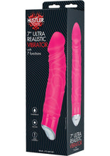 Load image into Gallery viewer, Hustler Ultra Realistic Silicone Vibe Waterproof Pink 7 Inch