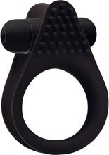 Load image into Gallery viewer, Bullet Ring Silicone Vibrating Ring Black