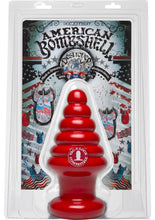 Load image into Gallery viewer, American Bombshell Destroyer Anal Plug Red 8 Inch Long 13.18 Inch Girth