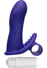 Load image into Gallery viewer, Mood Euphoric Smooth Silicone Finger Vibe Waterproof Purple 3.6 Inch