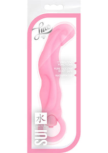 Luxe Sui Multifuction Silicone Vibe Waterproof Pink 7 Inches