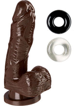 Load image into Gallery viewer, Cloud 9 Personal Realistic Dong With Cock Rings Brown 5 Inch