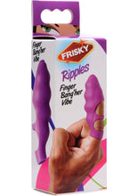 Load image into Gallery viewer, Frisky Ripples Finger Bang`her Vibe Silicone Purple